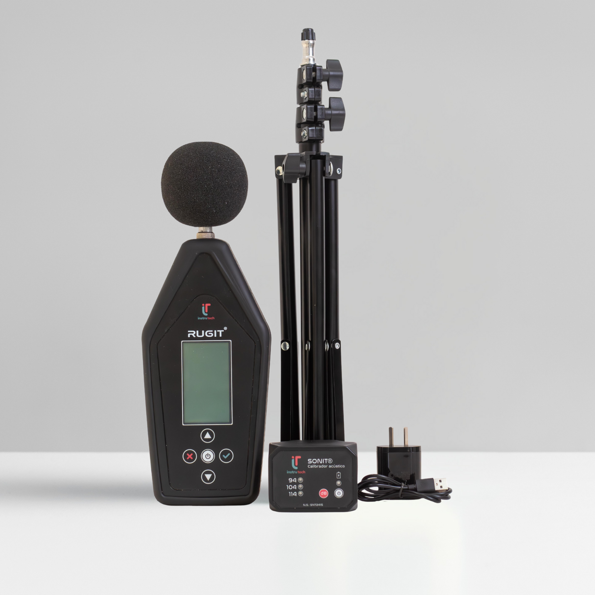 Combo INSTRUTECH PRO - Analizador de Bandas de Octavas RUGIT PRO + Dosímetro FREQ + Analizador de Vibraciones TRIAX