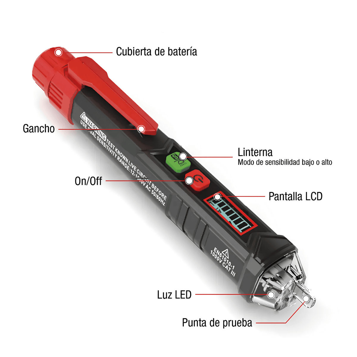 Habotest HT100 - Detector de Voltaje sin Contacto