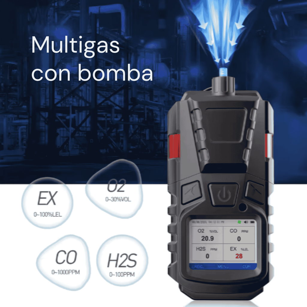 Detector Multigas FORSENSAL con Bomba Incluida