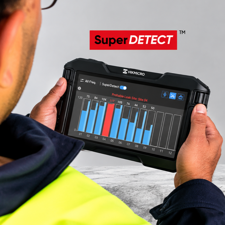 Detector Acústico de Fugas de Agua HIKMICRO AD22P-I para Interiores