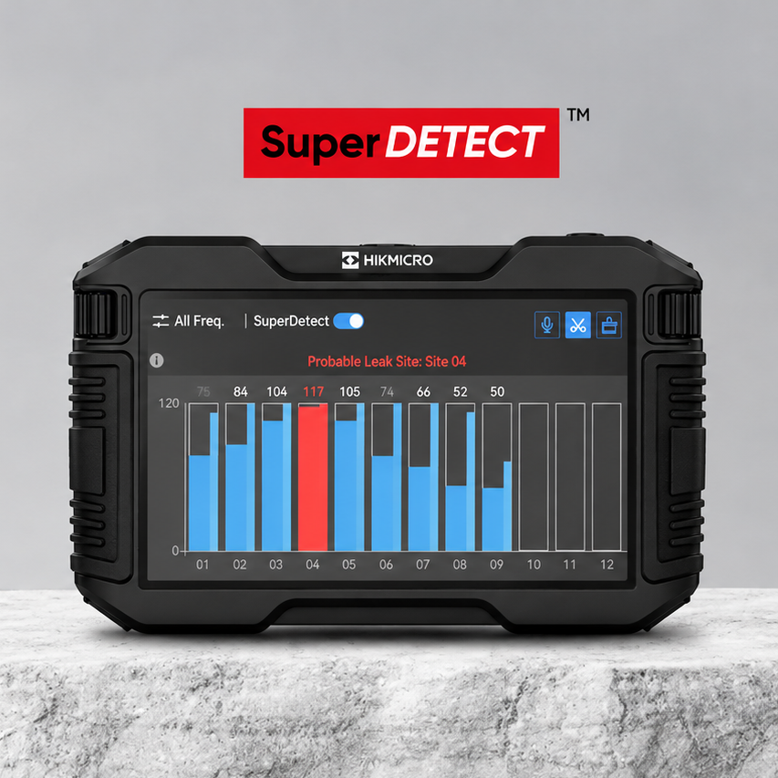 Detector Acústico de Fugas de Agua HIKMICRO AD22P-I para Interiores