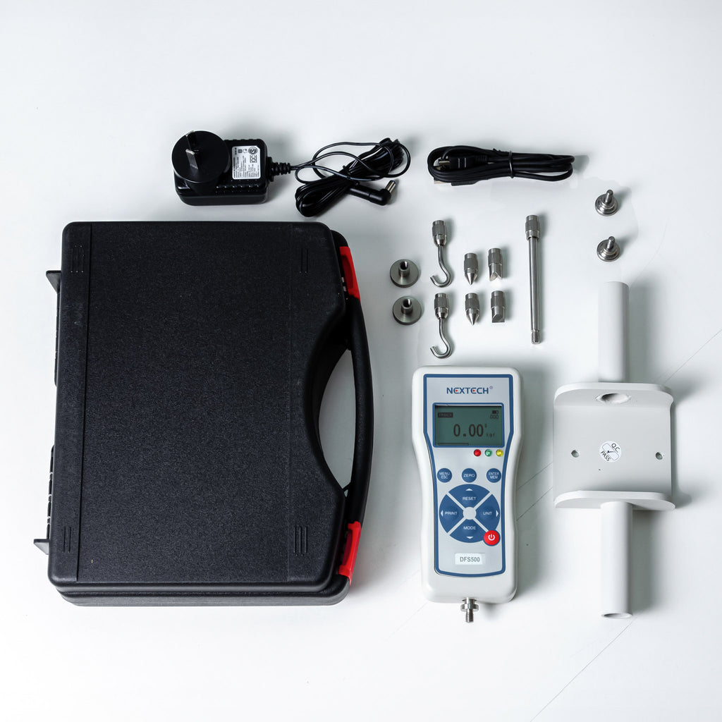 Dinamómetro digital con kit de ergonomicas NEXTECH DFS500